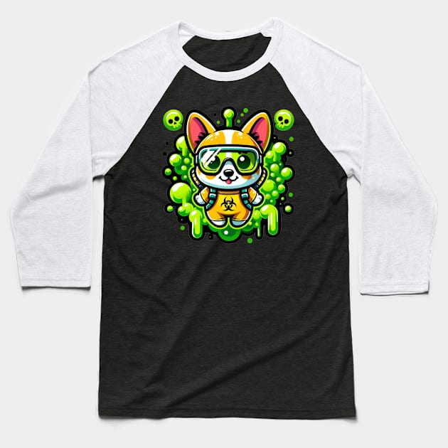 poison corgi dog Baseball T-Shirt by Ferdi Everywhere